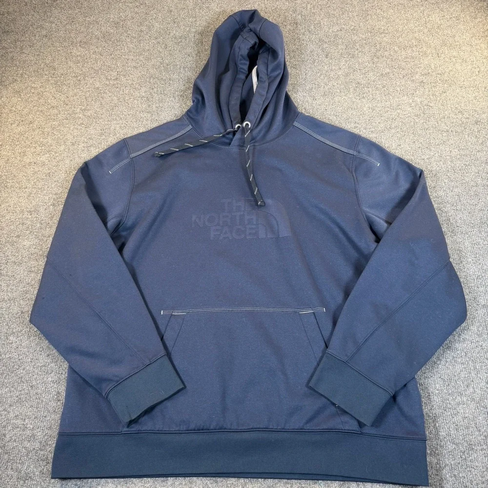 The North Face Mountain Athletics Mens XL Navy Blue Fleece Pullover Hoodie #2848